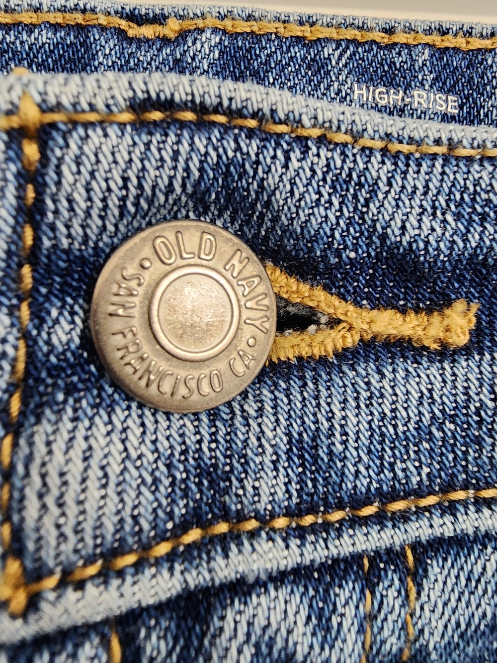 Old Navy High Rise Vintage Cropped Flare Jeans Size 12 - Picture 10 of 13